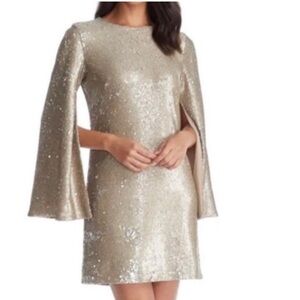 Dress the population Elegant Gold Sequin Dress
